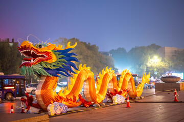 The first Shennong Temple Fair in Zhuzhou, China, celebrates the Year of the Dragon Lantern Festival