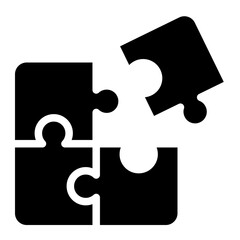 business seo, puzzle line icon. Teamwork at the idea. Signs and symbols can be used for web, logo, mobile app, UI, UX