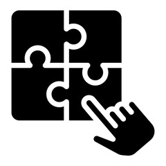 business seo, puzzle line icon. Teamwork at the idea. Signs and symbols can be used for web, logo, mobile app, UI, UX