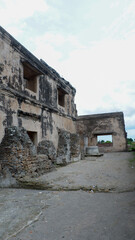 Fototapeta premium Yogyakarta, Indonesia, 24 January 2024, Taman Sari, one of the palace heritage buildings which has now been converted into a tourist attraction