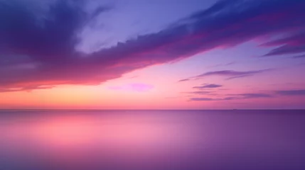 Fotobehang Sunset over the sea.  © Vika art