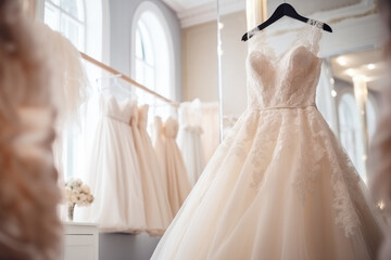 Fototapeta na wymiar The perfect weddding dress