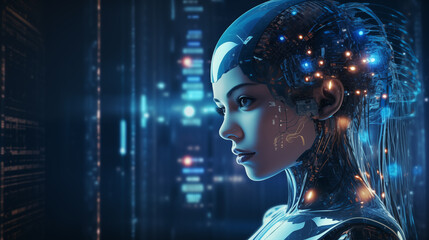 Digital Human Face Concept Artificial Intelligence