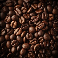 Fototapeta premium Raw coffee beans background, aromatic