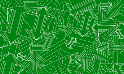 Abstract green background with arrows. Vector files.