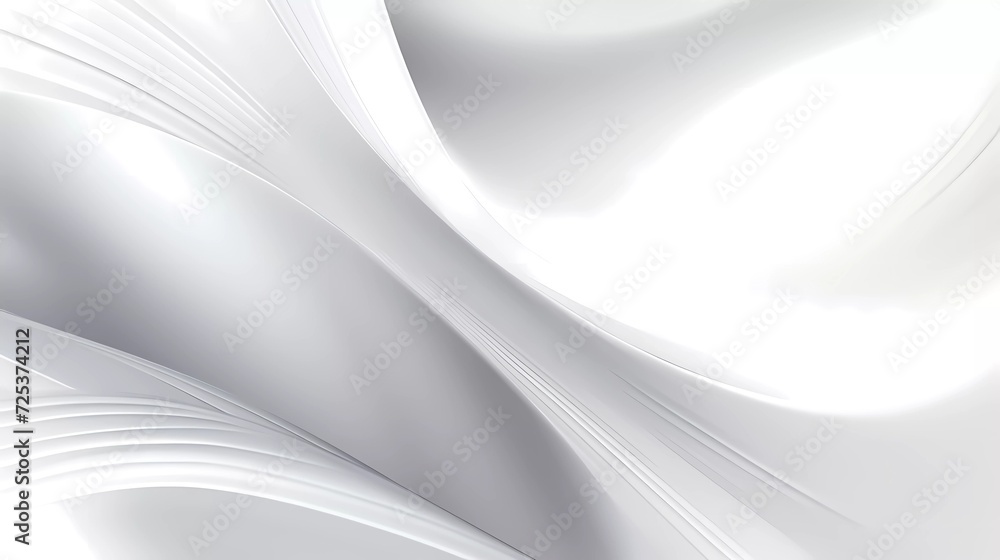 Aufkleber blurred gradient white and silver color gradation, with noise effect abstract background. generative