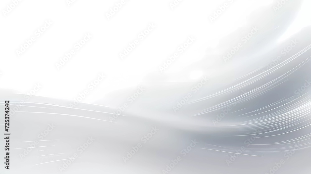 Poster blurred gradient white and silver color gradation, with noise effect abstract background. generative