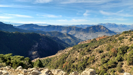 Naklejka premium landscape in the mountains