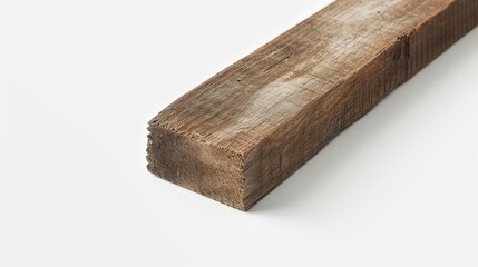 A piece of rough, old wood is sitting on top of a table, captured in a close-up product photo.