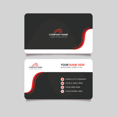 Unic modern and clean business card template design