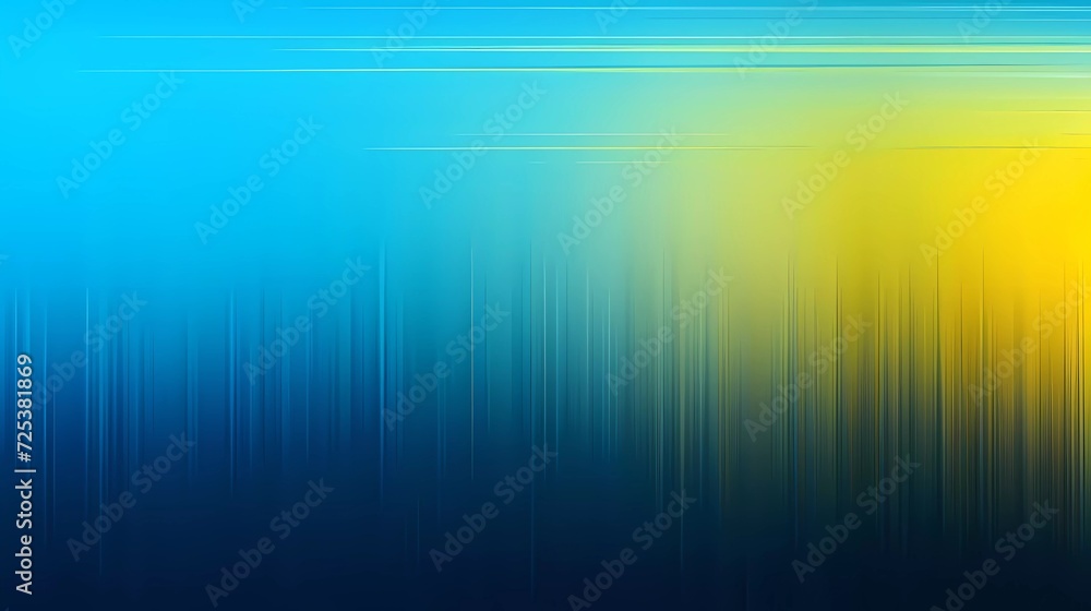 Poster blurred gradient gradient of black, blue and yellow colors, with noise effect abstract background. g