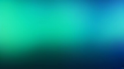 Blurred gradient gradient of black, blue and green colors, with noise effect abstract background. generative ai