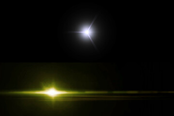 A realistic vector eclipse in the night sky