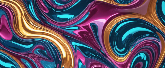 Abstract colorful shape, 3d render - wonderful backdrop with strong colours
