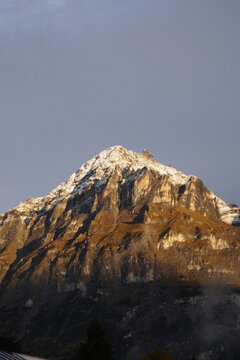 snow covered mountain (vertical)