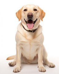 Labrador retriever dog playful sitting portraits