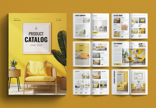 Product Catalog Template Brochure Design Layout