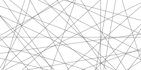 abstract black lines with white background.Creative and geometric shape with white luxury pattern and paper texture design in illustration with white line background.