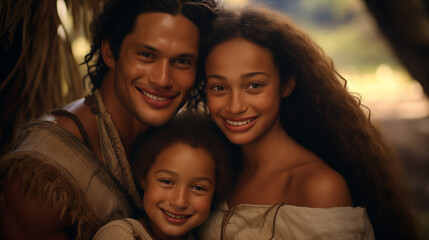 Obraz premium parents and child