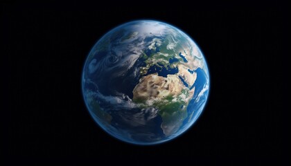 Fototapeta na wymiar Planet of the Earth from Space