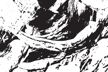 Naklejka premium Abstract paint brush wall texture black texture on white color background.