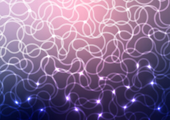 Abstract blue dark purple curve light line presentation background