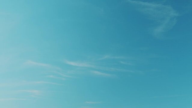 Cinemagraphs b-roll cirrus clouds. Early winter after rain the sky is always bright. Cirrus