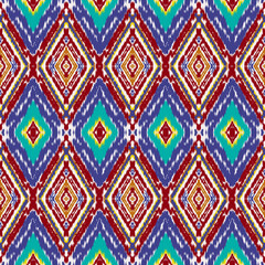 Ikat fabric pattern.