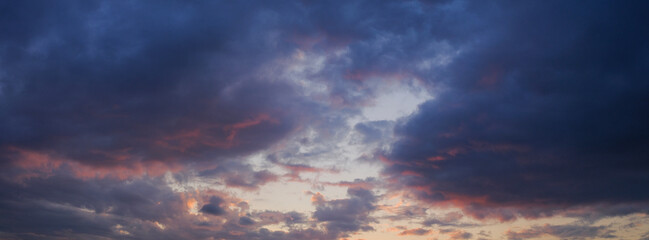 Fototapeta na wymiar beautiful sunset clouds, nature background