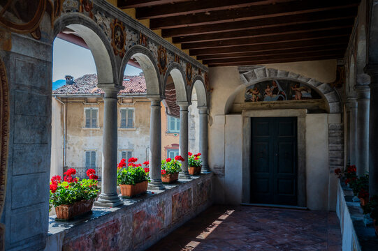 Clusone and the ancient Fanzago clock. Val Seriana to discover.