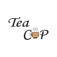 A beautiful tea cup with tea. this is a vector logo design.