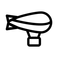 Zeppelin icon in line style