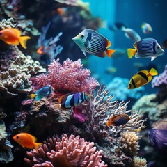 Fototapeta na wymiar fish in aquarium