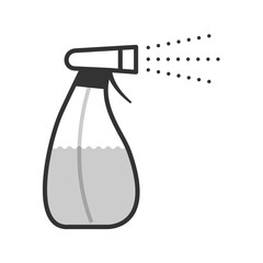 Spray bottle stock illustration.