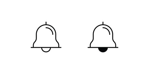 Bell  icon with white background vector stock illustration