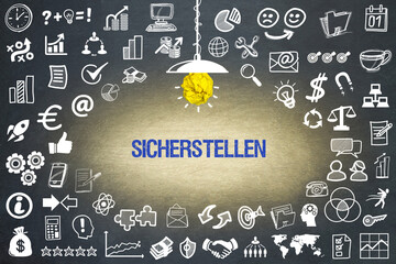 sicherstellen	