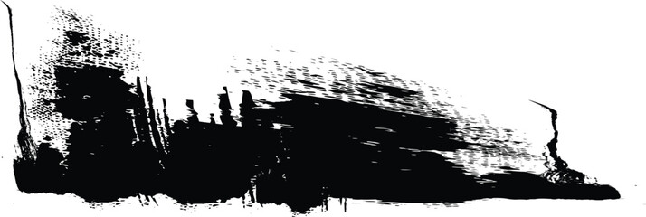 art abstract ink paint stroke background vector.