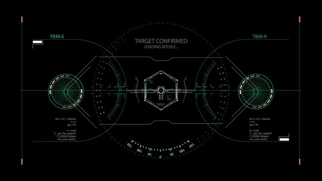 Hud Target pack 2d HUD (heads up display) design animation, futuristic loading pending screen interface, gaming or drone footage overlay in 4k.