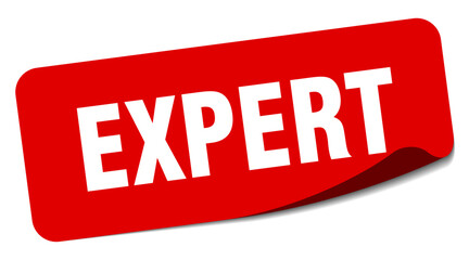 expert sticker. expert label