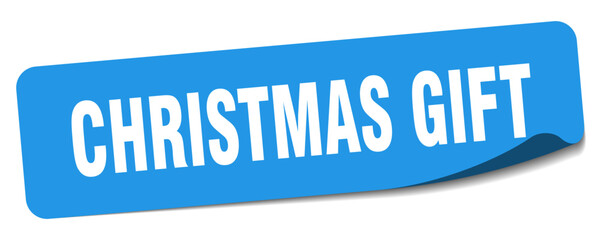 christmas gift sticker. christmas gift label