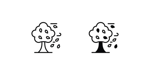Tree  icon with white background vector stock illustration