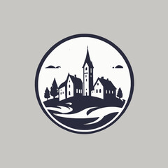 Town Logo EPS Format Design