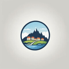 Town Logo EPS Format Design