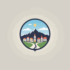 Town Logo EPS Format Design