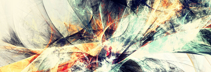 Abstract bright motion composition. Modern futuristic dynamic background. Fractal artwork for creative graphic design