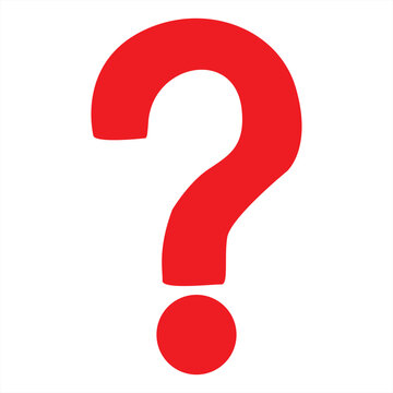 red question mark