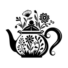 eps, png, svg, vector, jpg, teapot, tea, isolated, drink, pot, white, ceramic, cup, beverage, china, traditional, coffee, kitchen, ceramics, object, porcelain, breakfast, dishware, hot, kettle, potter