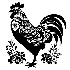 rooster png, rooster svg, rooster vector, rooster silhouette, eps, png, jpg, svg, rooster, chicken, bird, vector, cartoon, illustration, farm, animal, hen, poultry, silhouette, cockerel, animals, beak