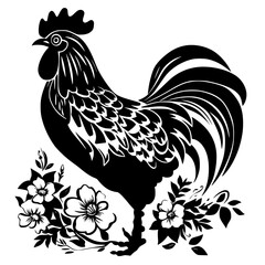 rooster png, rooster svg, rooster vector, rooster silhouette, eps, png, jpg, svg, rooster, chicken, bird, vector, cartoon, illustration, farm, animal, hen, poultry, silhouette, cockerel, animals, beak