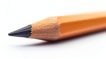 Close-up of Pencil on White Background
